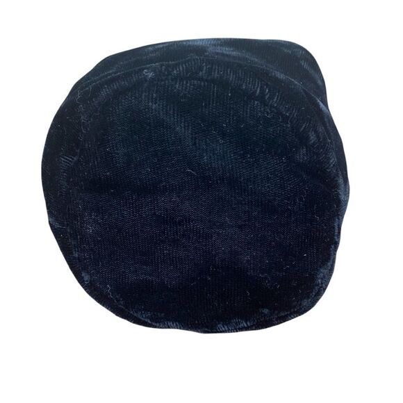 Jill Stuart Black Velvet Evening Crossbody Pouch w/Beaded Strap Night Out - Picture 4 of 6